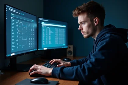 Joueur Valorant vérifiant son historique d'achat sur son ordinateur après un bug de paiement