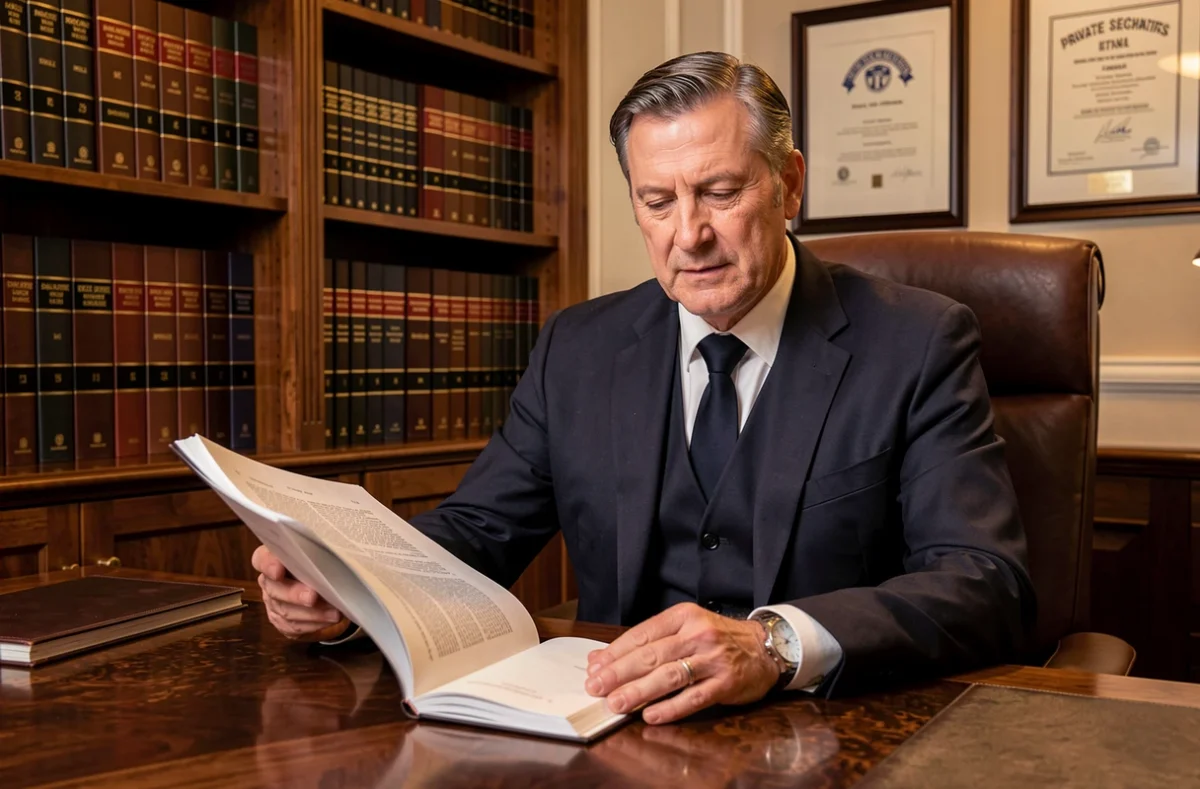 Avocat de Kohen Avocats Sécurité Privée examinant un dossier juridique relatif à la réglementation de la vidéosurveillance